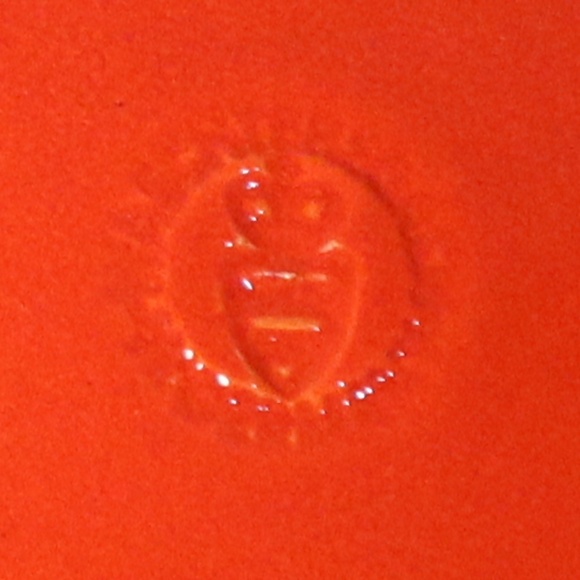 Vintage Waechtersbach Red West Germany Salad Plates - Set of 4 / 7.75" Across - Picture 5 of 6